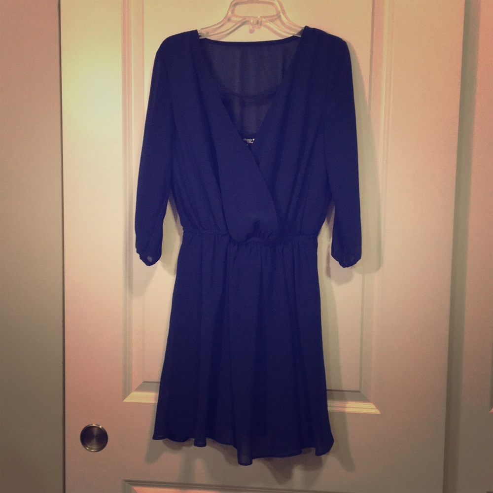 Sequin Hearts 💕✨💕✨Navy Party Dress Small